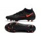 Crampons Nike Phantom GT Elite Dynamic Fit FG Noir Rouge Chili Gris