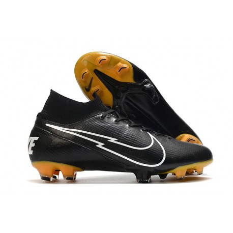 Chaussure Nike Mercurial Superfly7 Elite DF FG Noir Or