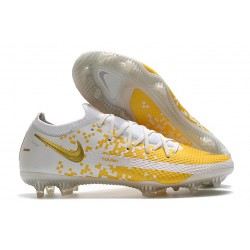 Nouvelle chaussure Phantom GT Elite FG de Nike - Blanc Or