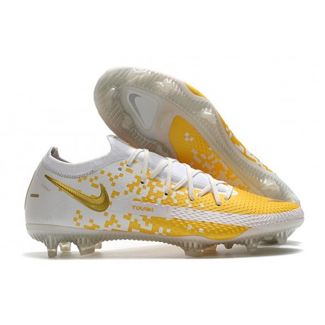 Nouvelle chaussure Phantom GT Elite FG de Nike - Blanc Or