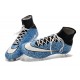 Coupe du Monde 2014 Chaussures Mercurial Superfly IV FG Nouvelle Bleu Noir Blanc