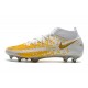 Chaussures 2021 Nike Phantom GT Elite DF FG Blanc Or