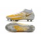 Chaussures 2021 Nike Phantom GT Elite DF FG Blanc Or