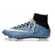 Coupe du Monde 2014 Chaussures Mercurial Superfly IV FG Nouvelle Bleu Noir Blanc