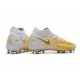 Chaussures 2021 Nike Phantom GT Elite DF FG Blanc Or