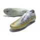 Crampons Nike Phantom GT Elite Dynamic Fit FG Or Blanc