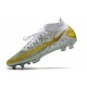 Crampons Nike Phantom GT Elite Dynamic Fit FG Or Blanc