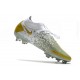 Crampons Nike Phantom GT Elite Dynamic Fit FG Or Blanc