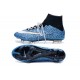 Coupe du Monde 2014 Chaussures Mercurial Superfly IV FG Nouvelle Bleu Noir Blanc