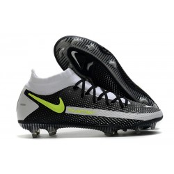 Crampons Nike Phantom GT Elite Dynamic Fit FG Noir Gris Vert