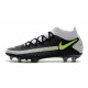 Crampons Nike Phantom GT Elite Dynamic Fit FG Noir Gris Vert