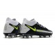 Crampons Nike Phantom GT Elite Dynamic Fit FG Noir Gris Vert