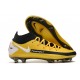 Chaussures 2021 Nike Phantom GT Elite DF FG Jaune Noir Blanc