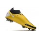 Chaussures 2021 Nike Phantom GT Elite DF FG Jaune Noir Blanc