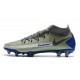 Crampons Nike Phantom GT Elite Dynamic Fit FG Argent Bleu