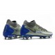 Crampons Nike Phantom GT Elite Dynamic Fit FG Argent Bleu