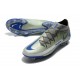 Crampons Nike Phantom GT Elite Dynamic Fit FG Argent Bleu