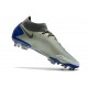 Crampons Nike Phantom GT Elite Dynamic Fit FG Argent Bleu