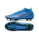 Chaussures 2021 Nike Phantom GT Elite DF FG Bleu Argent