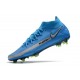 Chaussures 2021 Nike Phantom GT Elite DF FG Bleu Argent