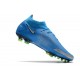 Chaussures 2021 Nike Phantom GT Elite DF FG Bleu Argent
