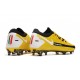 Nike Crampon 2021 Phantom GT Elite FG Jaune Noir Blanc