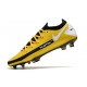 Nike Crampon 2021 Phantom GT Elite FG Jaune Noir Blanc