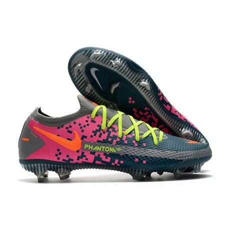 Nike Crampon 2021 Phantom GT Elite FG Bleu Rose