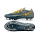 Nike Crampon 2021 Phantom GT Elite FG Bleu Jaune