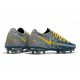 Nike Crampon 2021 Phantom GT Elite FG Bleu Jaune