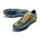 Nike Crampon 2021 Phantom GT Elite FG Bleu Jaune