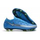 Nike Crampon 2021 Phantom GT Elite FG Bleu Argent