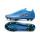 Nike Crampon 2021 Phantom GT Elite FG Bleu Argent