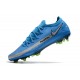 Nike Crampon 2021 Phantom GT Elite FG Bleu Argent