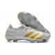 Crampons Adidas Predator Mutator 20.1 Low FG Blanc Or