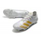 Crampons Adidas Predator Mutator 20.1 Low FG Blanc Or