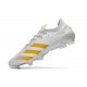 Crampons Adidas Predator Mutator 20.1 Low FG Blanc Or