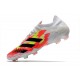 Crampons Adidas Predator Mutator 20.1 Low FG Blanc Orange Noir