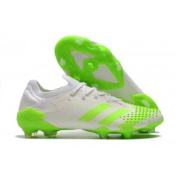 Crampons Adidas Predator Mutator 20.1 Low FG Blanc Vert