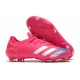 Crampons Adidas Predator Mutator 20.1 Low FG Rose Blanc Bleu