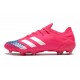 Crampons Adidas Predator Mutator 20.1 Low FG Rose Blanc Bleu