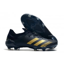 Crampons Adidas Predator Mutator 20.1 Low FG Noir Or