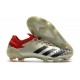 Crampons Adidas Predator Mutator 20.1 Low FG Beige Rouge Noir