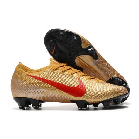 Nouvelles Nike Mercurial Vapor 13 Elite FG Or Rouge