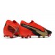 Nouvelles Nike Mercurial Vapor 13 Elite FG Rouge Noir Or