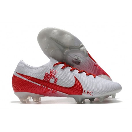 Nouvelles Nike Mercurial Vapor 13 Elite FG LFC Blanc Rouge