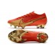 Nouvelles Nike Mercurial Vapor 13 Elite FG Ronaldo CR100 Rouge Or