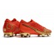 Nouvelles Nike Mercurial Vapor 13 Elite FG Ronaldo CR100 Rouge Or