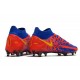 Chaussures 2021 Nike Phantom GT Elite DF FG Bleu Rouge Jaune