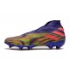 Adidas Chaussure de Foot Nemeziz 19+ FG Violet Vert Rose